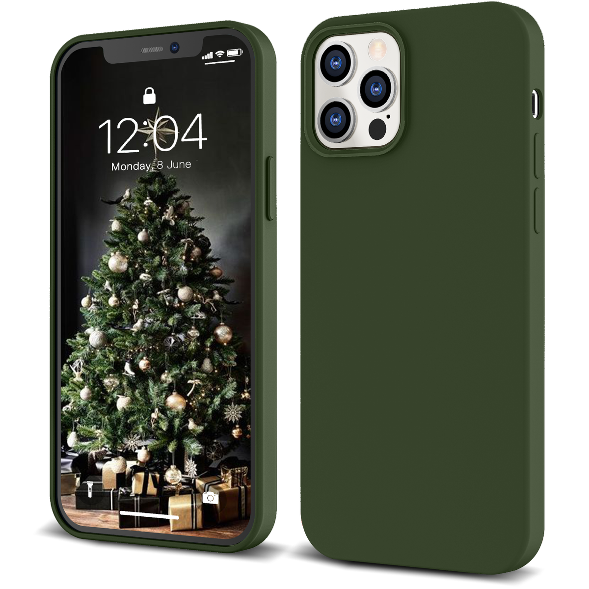 New iPhone 12 Pro Max Silicone Case Premium, Dark Green (6.7”) | eBay