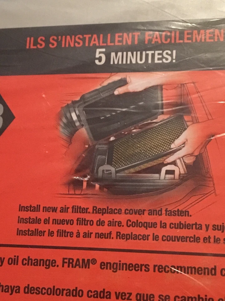 Filtro de aire de admisión protector resistente Fram TBA7351 para Toyota Lexus nuevo Foto 2 de 4