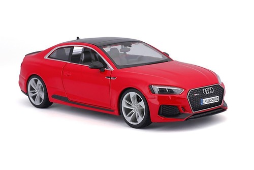 2019 Audi RS 5 RS5 1/24 Scale Diecast Model by Bburago - RED - w/ BOX - Picture 2 of 10