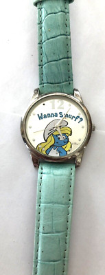 WANNA SMURF Smurfette 2008 Blue Watch