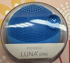 FOREO LUNA play Facial T-Sonic Cleansing Device Aquamarine Blue New Sealed/Mini