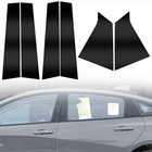 Black Pillar Post For 16-21 Chevrolet Malibu Door Trim Cover Kit Car Accessories