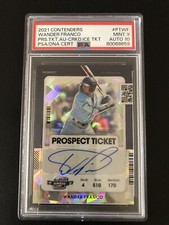 2021 Contenders Optic Wander Franco Prospect Ticket Auto Cracked Ice RC #/23 🔥