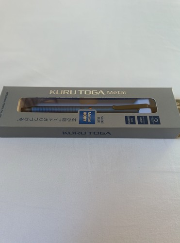 Uni Kuru Toga Metal Mechanical Pencil 0.5mm M5KH1P.10 Silent Blue Japan New - Picture 7 of 7