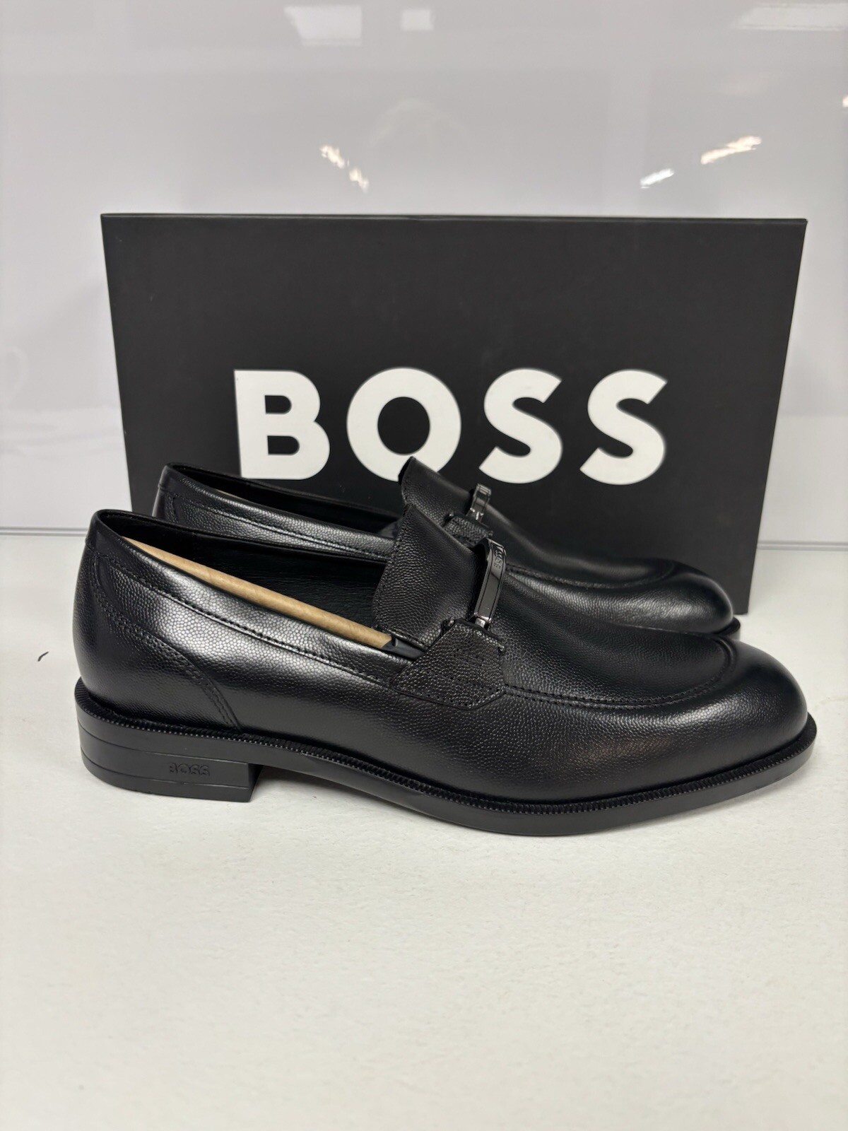 BOSS TAYIL_LOAF Shoes Black Size Uk 7.5 New GENUINE RRP £274 #cc6 image 2