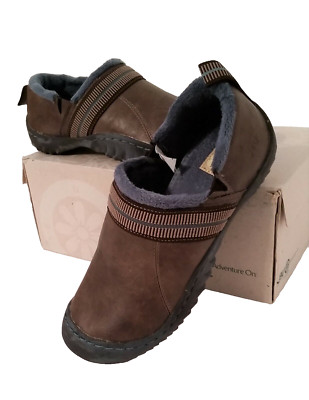 JAMBU JBU GLEE Taupe Faux Leather Lined Clogs Slip On Shoes Womens Size 6.5 M