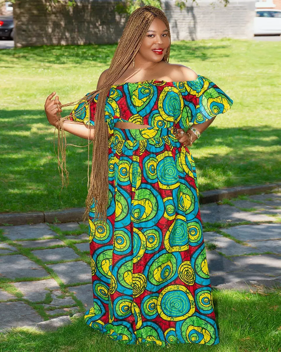 African dresses skirt and cheap top
