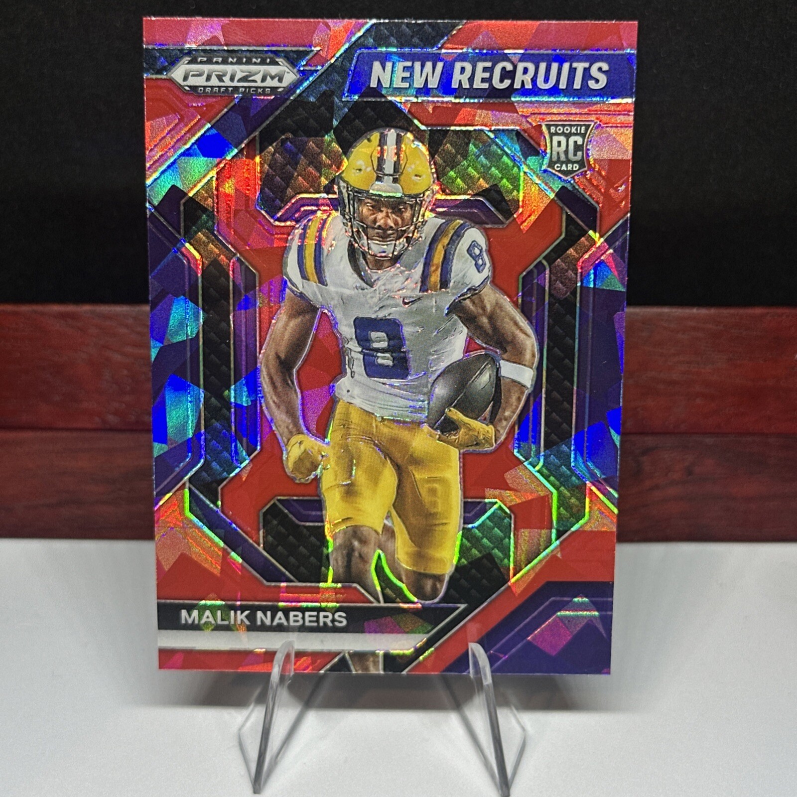 2024 Panini Prizm Draft Picks-Malik Nabers New Recruits Red Ice Prizm  💎