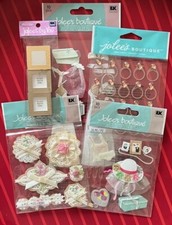  866 - 5 pkgs JOLEE'S 3D WEDDING RARE  RETIRED BRIDE STICKERS