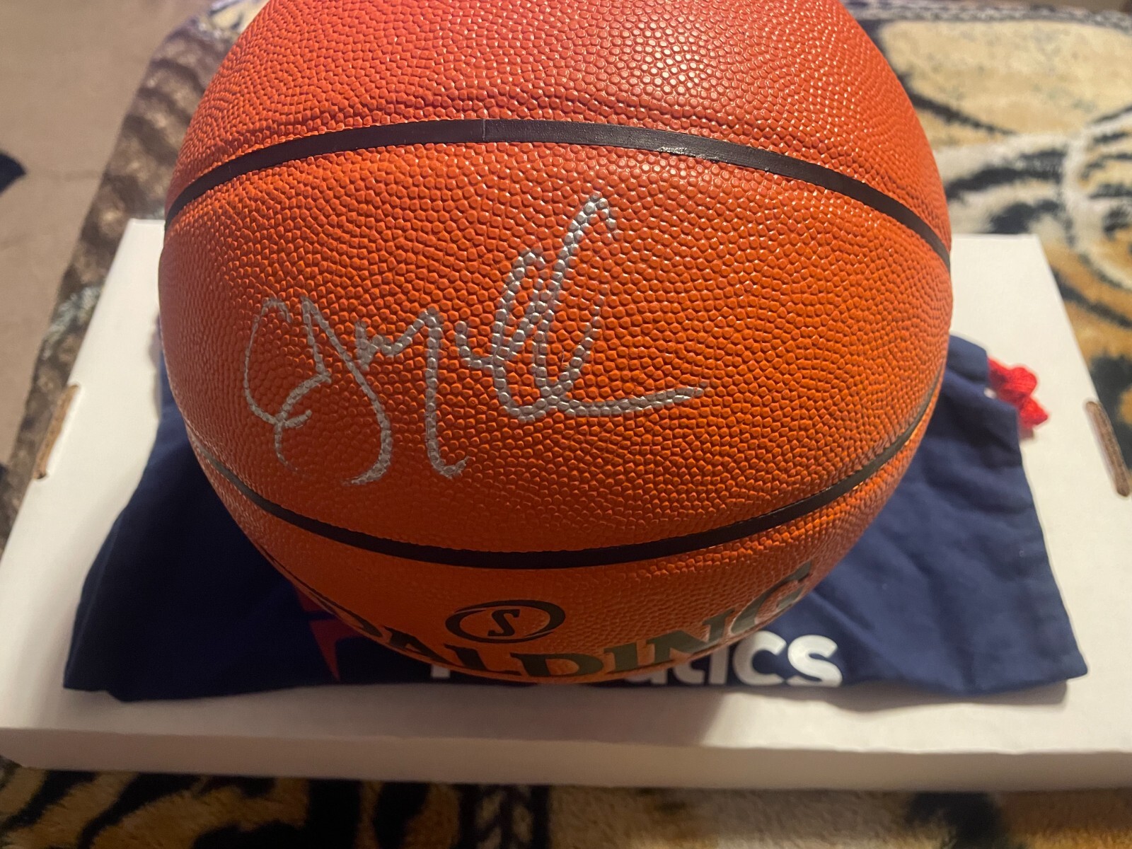 C.J. McCollum Autographed Signed New Orleans Pelicans Full-Sized Basketball N.O. Pelicans Fanatics Auth Hot! 