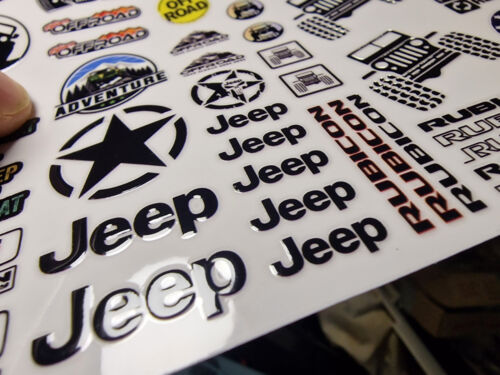 "JEEP" stickers RC Scale 1/10 Stickers decals Decals Crawler 1/10 - Picture 4 of 9