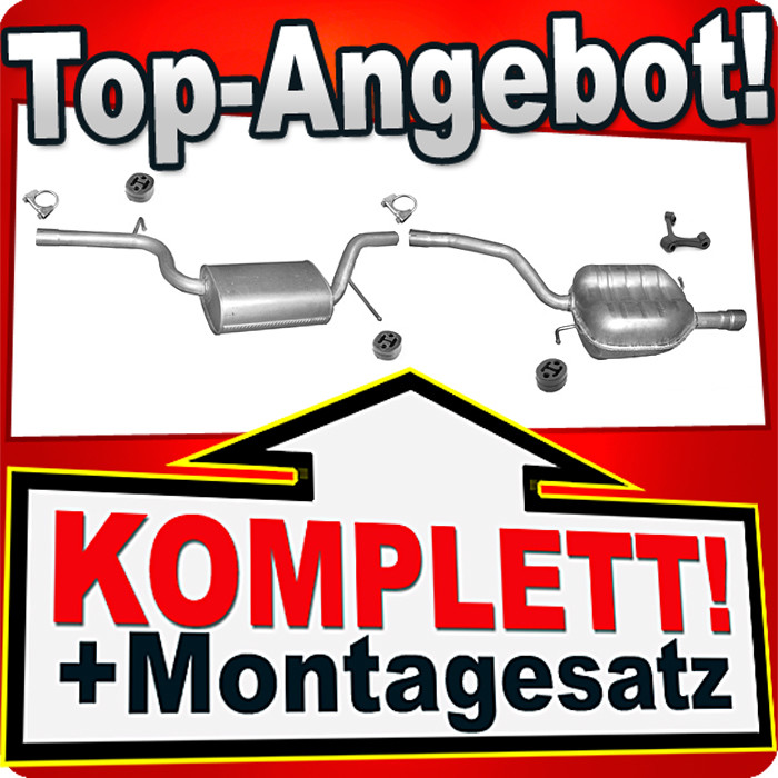 Komplette Auspuffanlage Für VW Passat B6 & Variant 1.6 FSI 115PS – 100% Passgenau & Mit Zubehör