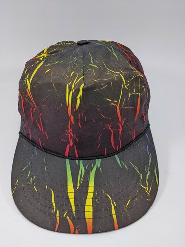Vintage Neon Multicolor Snapback Hat 