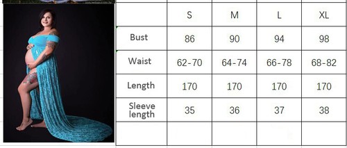 Pregnant Women Dress Float Tail Maternity Lace Gown For Photography Photo Shoot - Picture 2 of 34