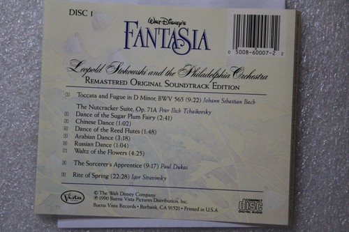 Walt Disney Fantasia by The Philadelphia Orchestra CD 2 Disc Set + Jewel Case - Picture 6 of 6