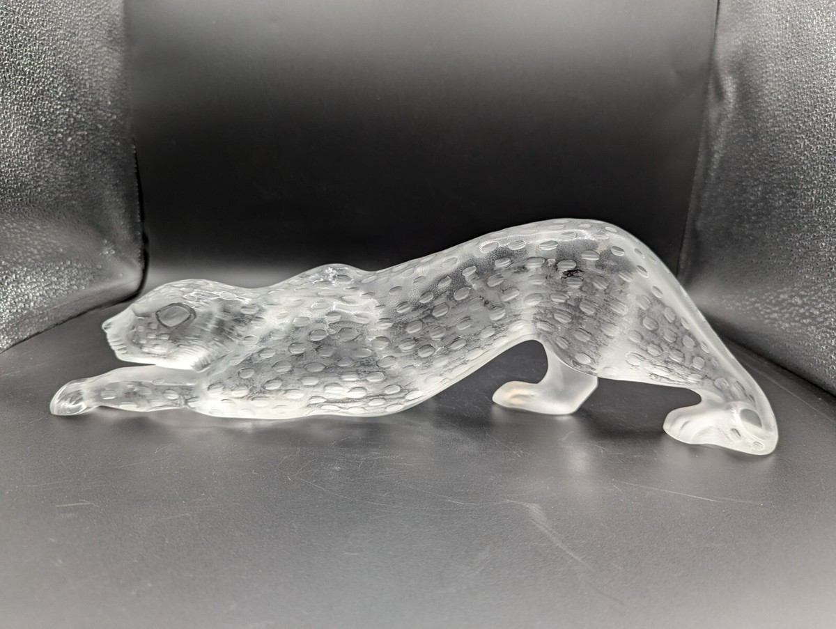 LALIQUE 猫のクリスタル彫刻 LALIQUE 猫のクリスタル彫刻 LALIQUE 猫のクリスタル彫刻