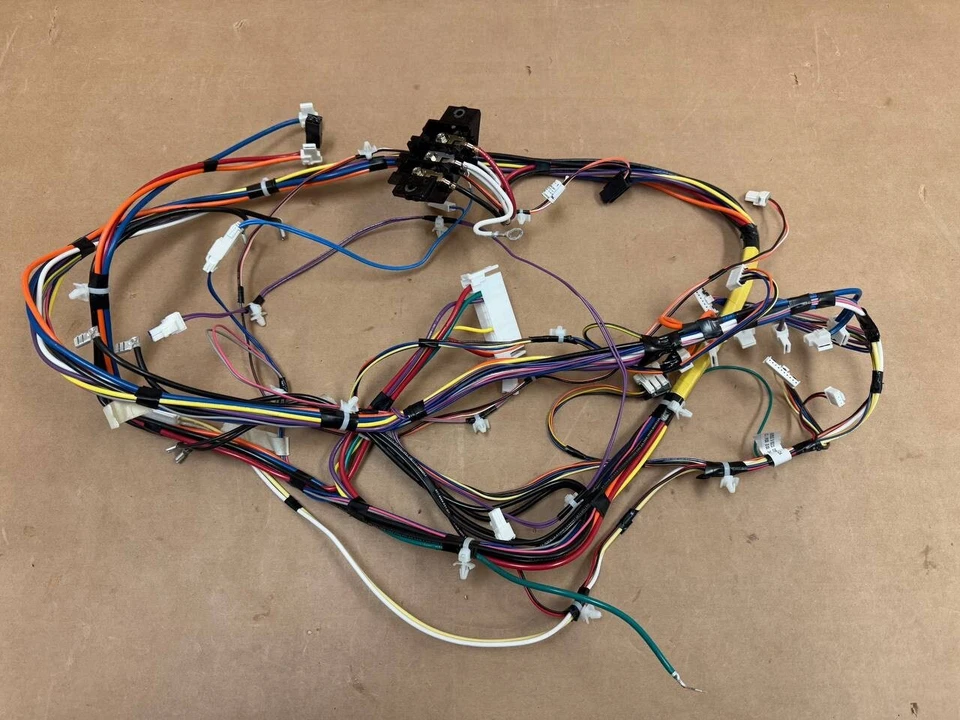 Arnés de cables y bloque de terminales para secadora GE OEM WE08X32439 WE04X31779 Foto 2 de 4