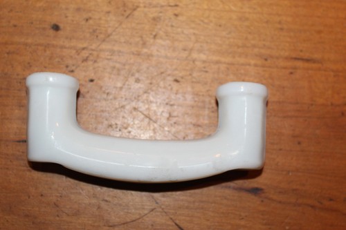 Antique Vintage White Milk-Glass 4" Furniture Cabinet Dresser Pull Handle N-79 - Picture 3 of 6