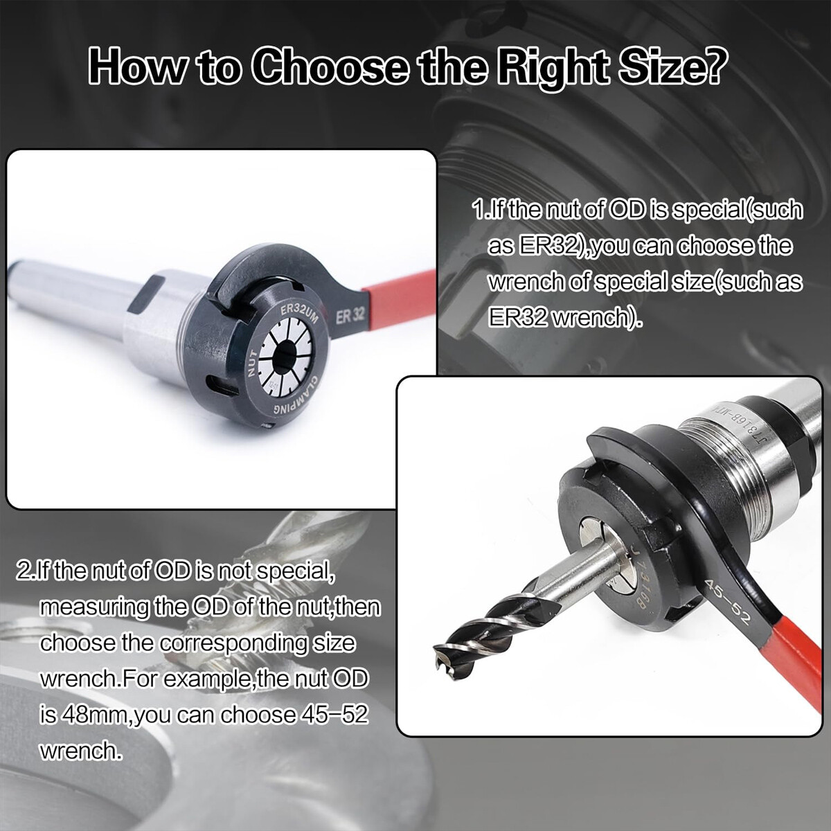 6Pcs Coilover Spanner Wrench Set, Coilover Wrench, C-Shape Spanner