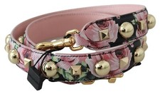 DOLCE & GABBANA Shoulder Strap Pink Floral Go...
