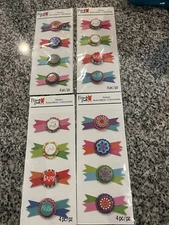 French Bull Dog, Scrapbook Stickers Set Of Four Packs Of 4 Ribbons NEW