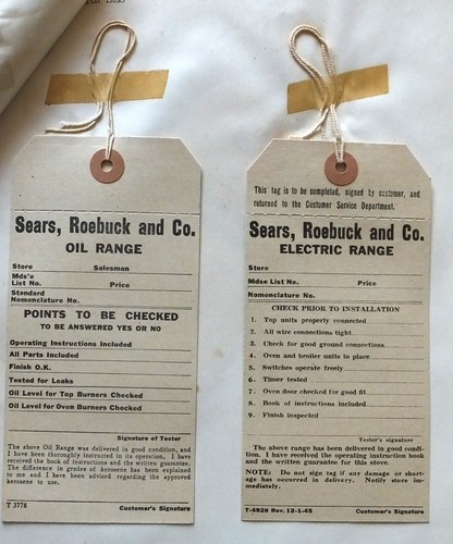 RARO ORIGINAL AÑOS 40-50 SEARS ROEBUCK CO CHICAGO TIENDA MINORISTA COLECCIÓN DE ETIQUETAS - Imagen 9 de 17