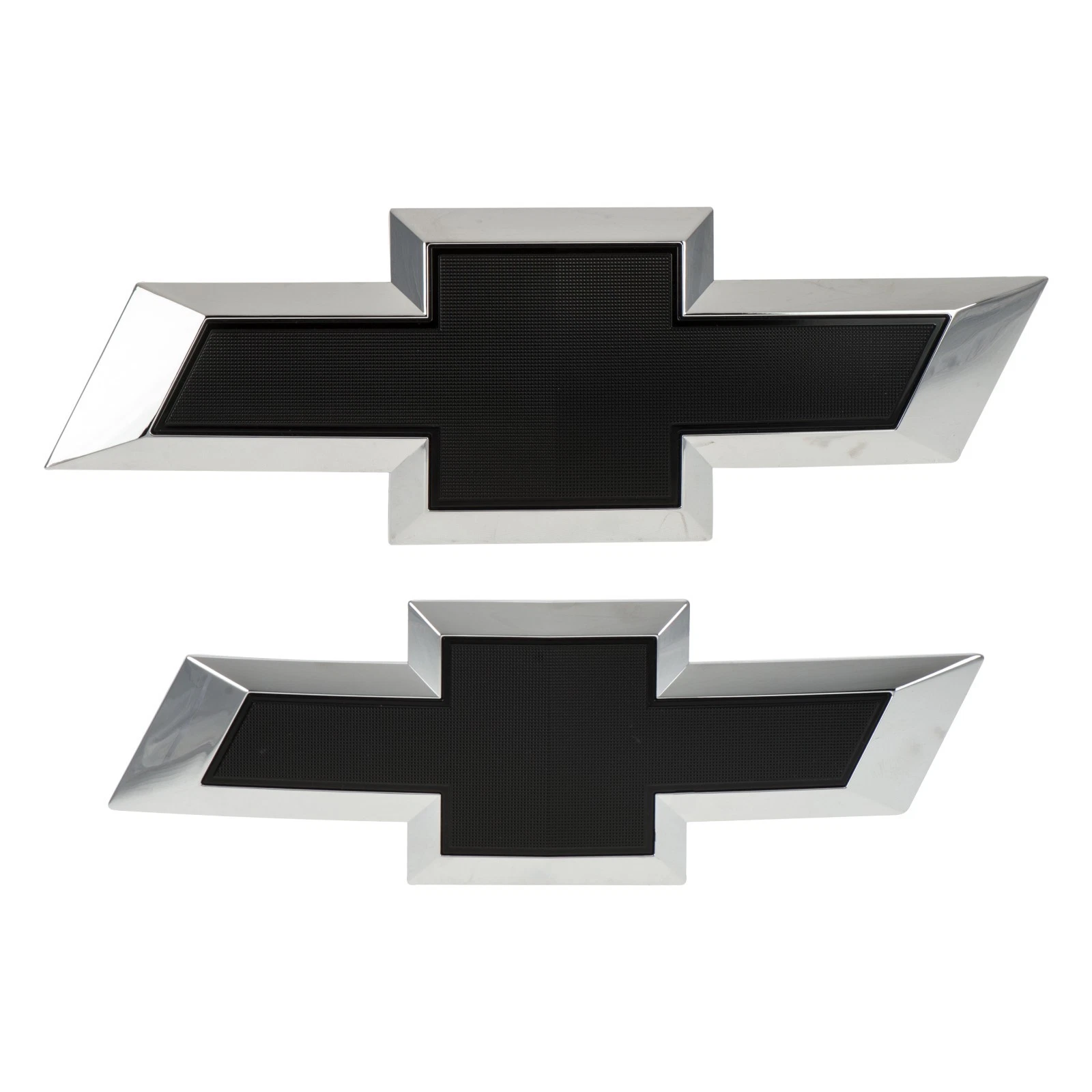 OEM NEW 15-18 Colorado Bowtie Emblem Set Black w/Chrome Trim Front Rear 23219389