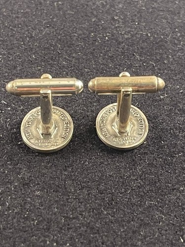 Vintage Rare New York Post Alexander Hamilton LIMITED EDITION Sterling Cufflinks - Picture 7 of 10