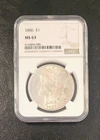 1886 Morgan Silver Dollar NGC MS63 Faint Golden Toning, Magnificent Specimen!