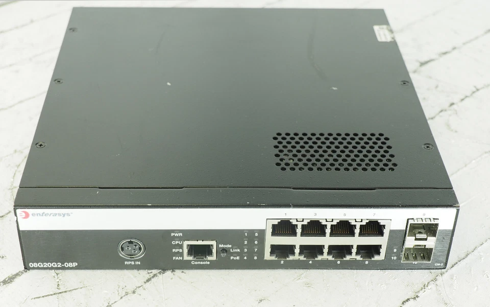 Extreme Networks/ Enterasys 08G20G2-08P 8 port 10/100/1000 Switch - Image 3 of 4