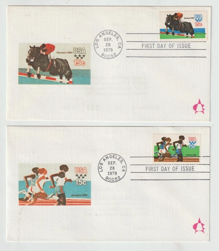 USA FIRST DAY COVERS 1980 OLYMPICS, 1979 LOT OF #ed SET OF 4 - NM or Better! - Image 3 of 4