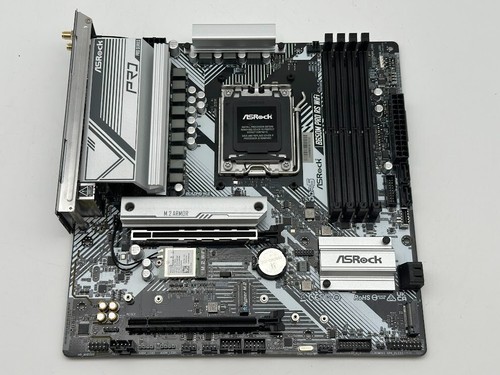 ASRock B650M Pro RS WiFi AM5 AMD SATA 6Gb/s Micro ATX Motherboard READ/FOR PARTS - Picture 6 of 9