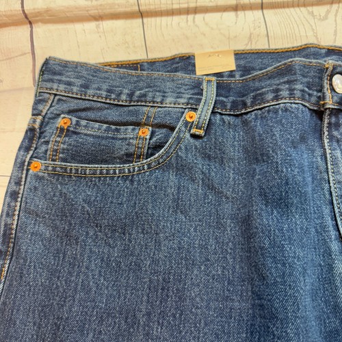 New Levi's 550 Relaxed Fit Blue Denim Jeans Pants Men's Size 46X29 - Picture 4 of 19
