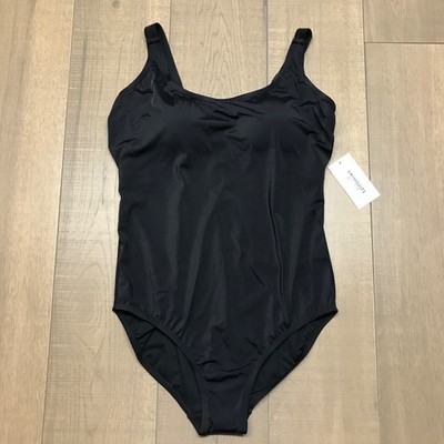 Swimsuits for All Swimsuit Womens Sz 18 Black One Piece Beach Padded Adjustable