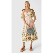 NEW Farm Rio Botanical Beauty Laces Cup Midi Dress size XL