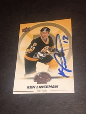 JSA Ken Linseman Signed Upper Deck Bruins Centennial #6 Autographed Card 141