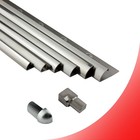 Viertelkreis Edelstahlschiene Fliesenprofil Fliesenschiene V2A L250cm H8-12mm