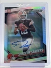 SHEDEUR SANDERS 2025 PANINI PRIZM ROOKIE AUTOGRAPH SILVER #302 RC AUTO Q0913