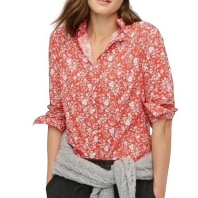 J.Crew Liberty Shirt Womens 4 Slim Perfect Summer Blooms Floral Button Down