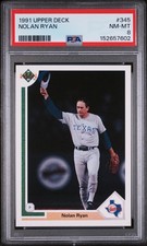 Nolan Ryan 1991 Upper Deck #345 PSA 8 HOF