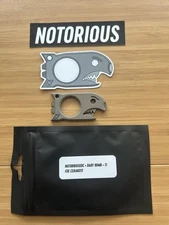 Notorious EDC Baby Bomb - Distressed FDE Cerakote Titanium