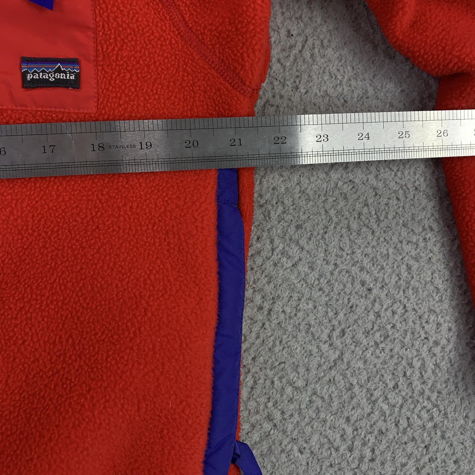 Vintage Patagonia Fleece Jacket Mens Small Red Zip Pullover Synchilla USA 90s thumbnail 13