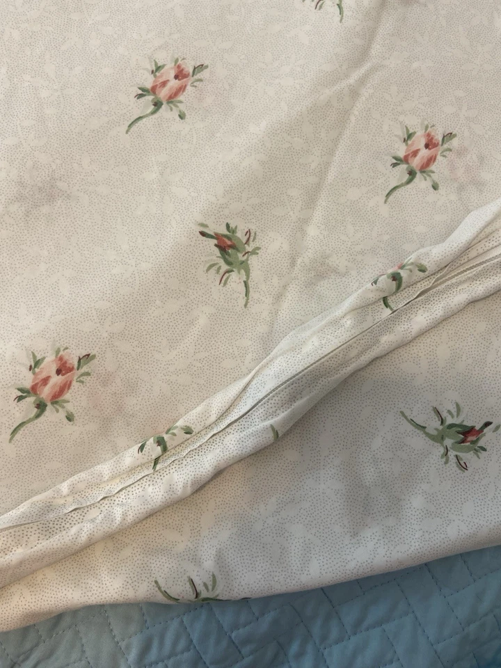 Juego de edredón edredón CROSCILL Rosebud de colección ojales encaje Cottagcore reina/rey Foto 4 de 4