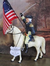 Hartland General George Washington with horse hat flag sword saddle rider tag