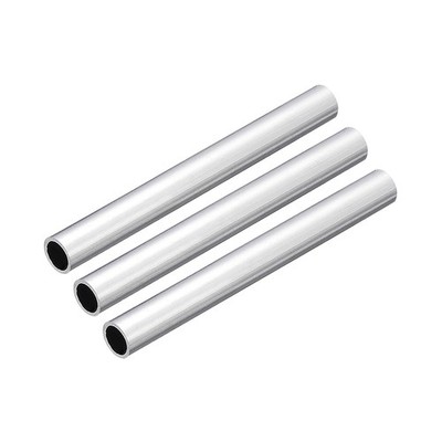 10mm OD 8mm Inner Dia 100mm Length 6063 Aluminum Tube for Industry DIY, 3 Pcs
