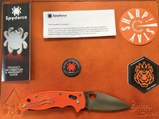 Spyderco Manix 2-S90V🟠limited-edition🟠Exclusive-Cutlery Shoppe🔥🔥🔥C101POR2.