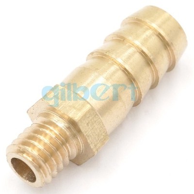 5pcs Hose Barbed 10mm- M8x1.25 Metric Male Brass Coupler Splicer Pipe Fitting #z