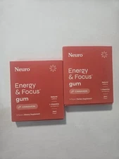 Neuro Gum L-theanine B-12 Nootropics Caffeine 2pk 18 pcs Cinnamon Flavor 