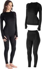 Tuta Termica Donna Invernale Lana Merino Tech - Completo Maglia Termica Donna E