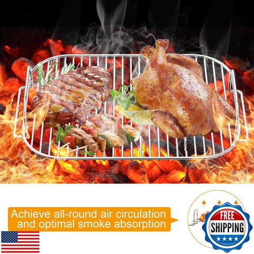 BBQ-PLUS Smoke Rack for Ninja OG700 Series - OG701 and OG751B,Stainless Steel - Picture 4 of 5